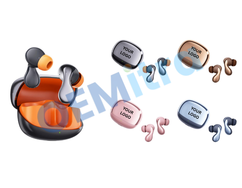 Custom TWS Earbuds T_008 – OEM Manufacturing with Logo & Branding