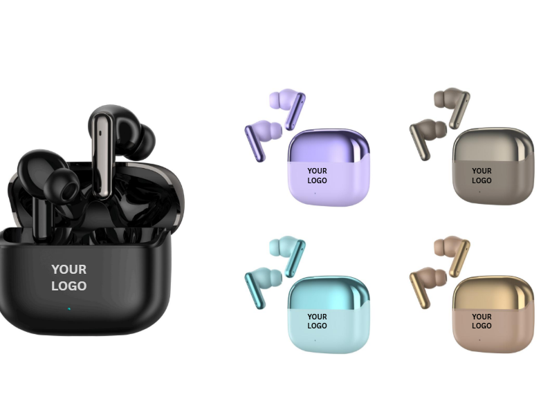 Custom TWS Earbuds T_004 – OEM Manufacturing with Logo & Branding