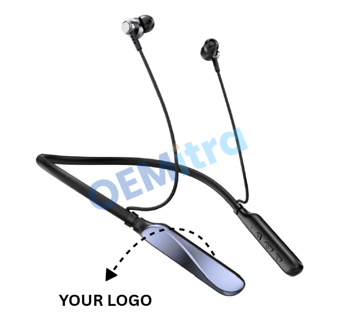 Custom Bluetooth Neckband NB_050 – OEM Manufacturing with Logo & Branding