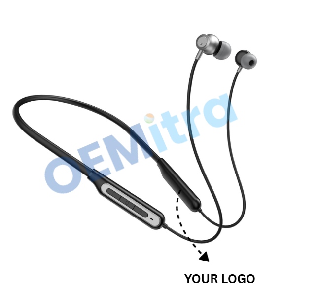Custom Bluetooth Neckband NB_043 – OEM Manufacturing with Logo & Branding
