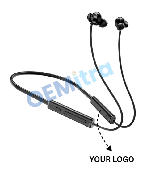Custom Bluetooth Neckband NB_030 – OEM Manufacturing with Logo & Branding