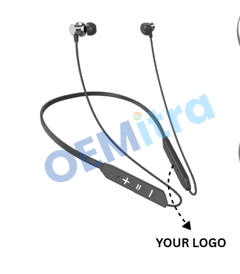 Custom Bluetooth Neckband NB_026 – OEM Manufacturing with Logo & Branding