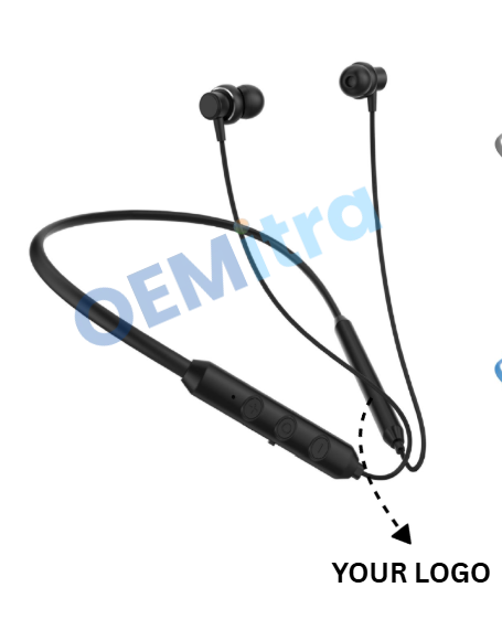 Custom Bluetooth Neckband NB_024 – OEM Manufacturing with Logo & Branding