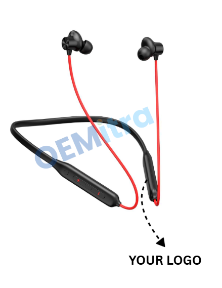 Custom Bluetooth Neckband NB_021 – OEM Manufacturing with Logo & Branding