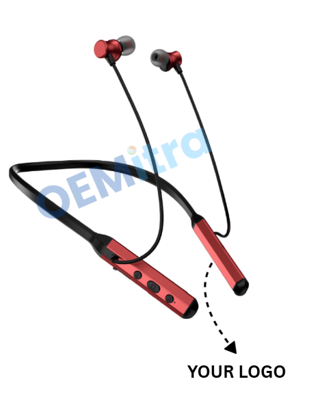 Custom Bluetooth Neckband NB_019 – OEM Manufacturing with Logo & Branding