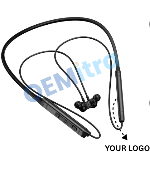 Custom Bluetooth Neckband NB_017 – OEM Manufacturing with Logo & Branding