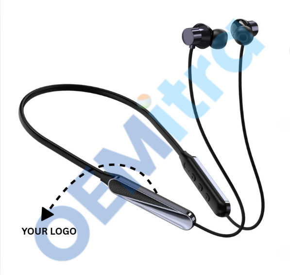 Custom Bluetooth Neckband NB_009 – OEM Manufacturing with Logo & Branding