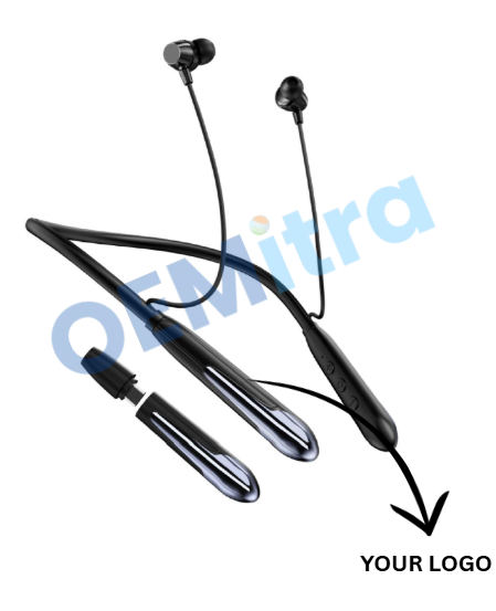 Custom Bluetooth Neckband NB_004 – OEM Manufacturing with Logo & Branding