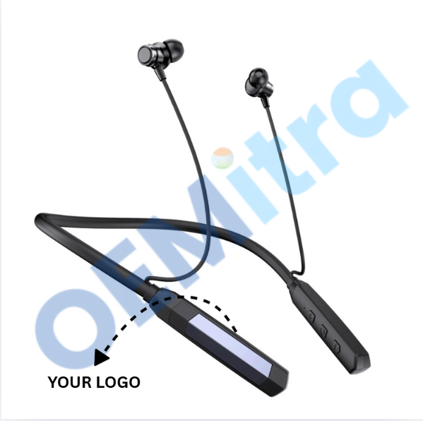 Custom Bluetooth Neckband NB_002 – OEM Manufacturing with Logo & Branding