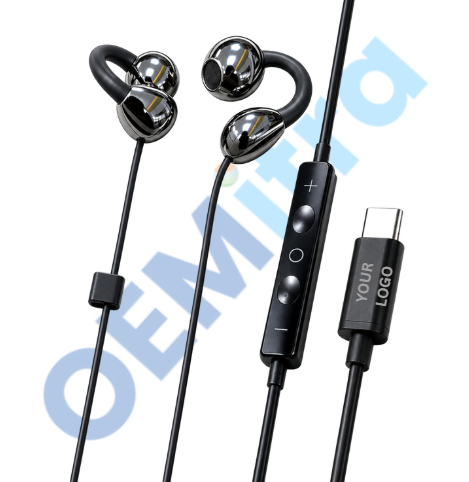 Custom Wired Earphones HF_044 – OEM Manufacturing with Logo & Branding