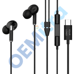 Custom Wired Earphones HF_042 – OEM Manufacturing with Logo & Branding